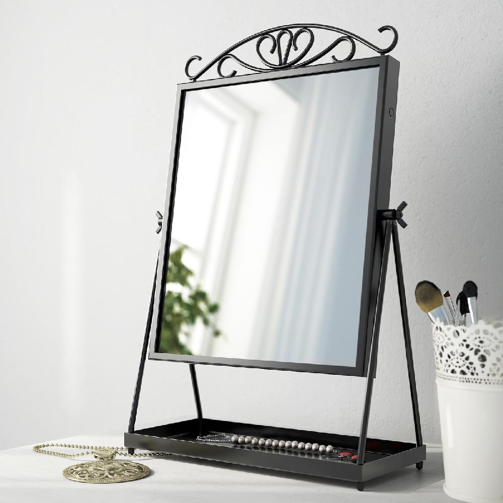 IKEA KARMSUND Specchio Da Tavolo Nero 27x43 Cm