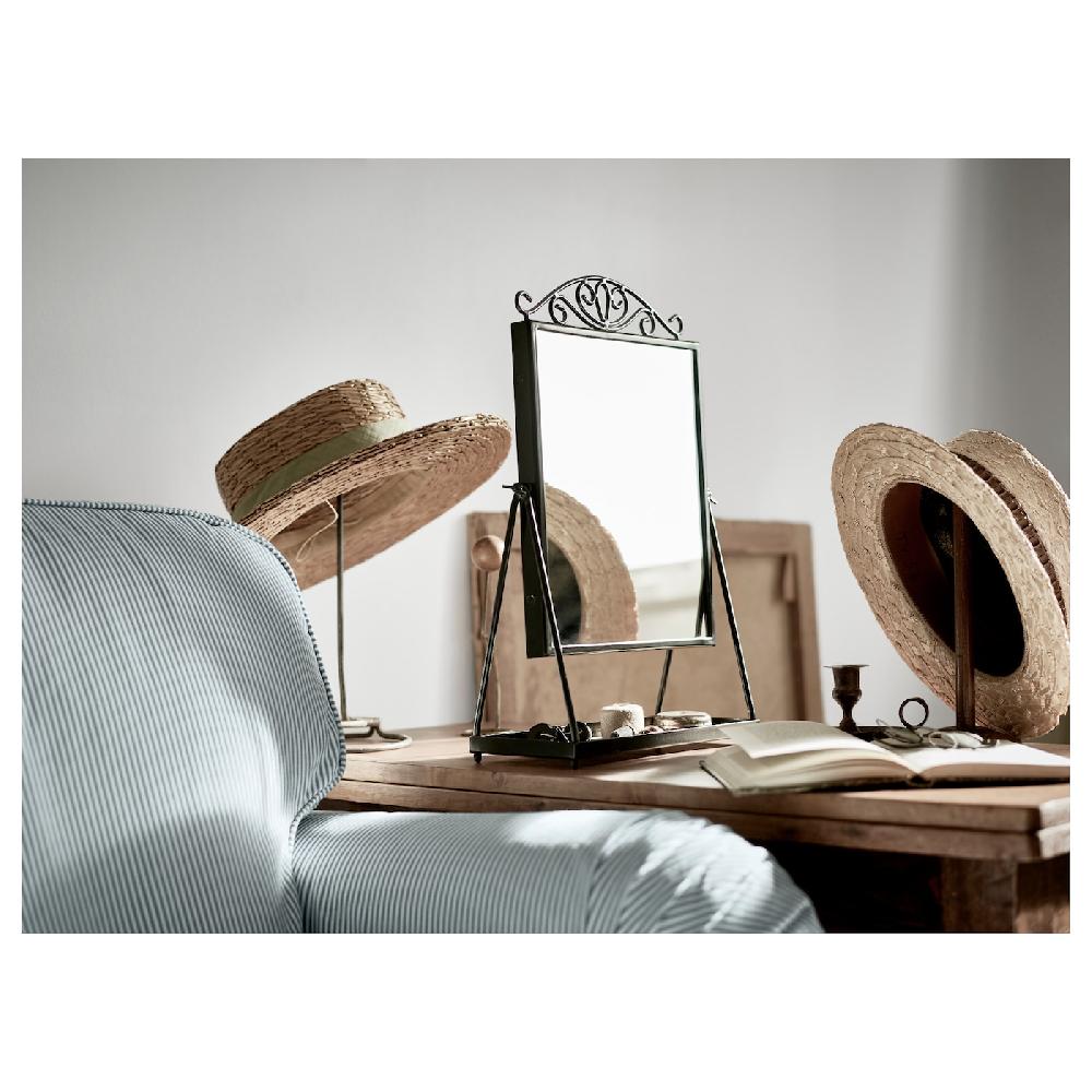 IKEA KARMSUND Specchio Da Tavolo Nero 27x43 Cm