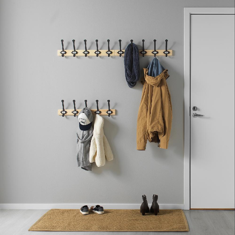 IKEA KARTOTEK Attaccapanni A 5 Ganci Pino/grigio