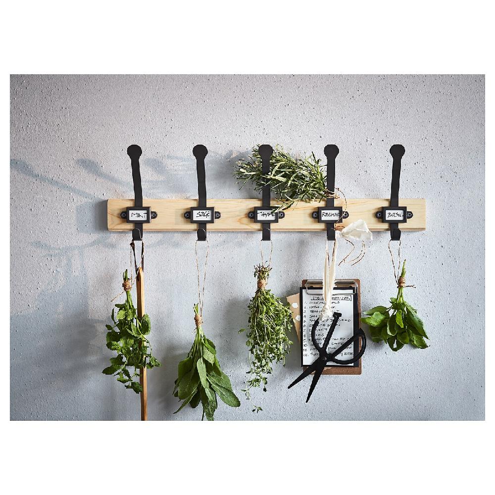 IKEA KARTOTEK Attaccapanni A 5 Ganci Pino/grigio