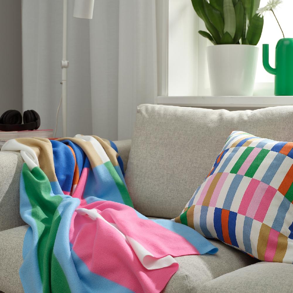 IKEA KLIBBKORSÖRT Plaid Fantasia 120x160 Cm