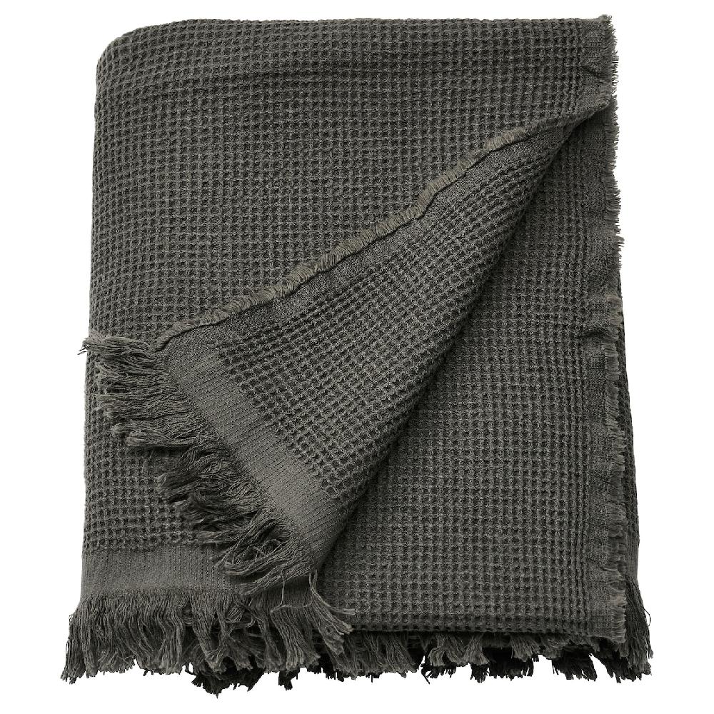 IKEA KLOTSTARR Plaid antracite 130x170 cm