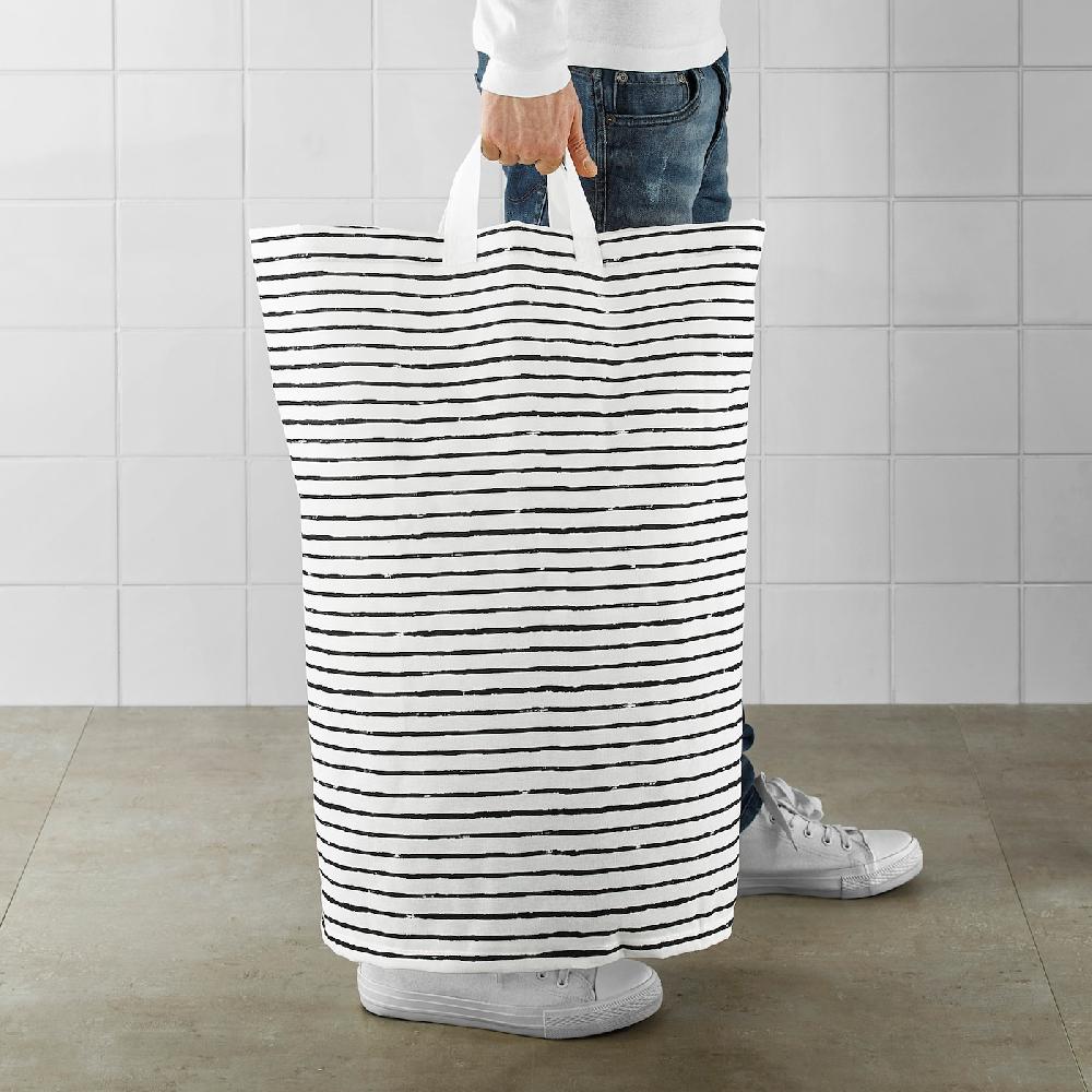 IKEA KLUNKA Sacco Per Il Bucato Bianco/nero 60 L