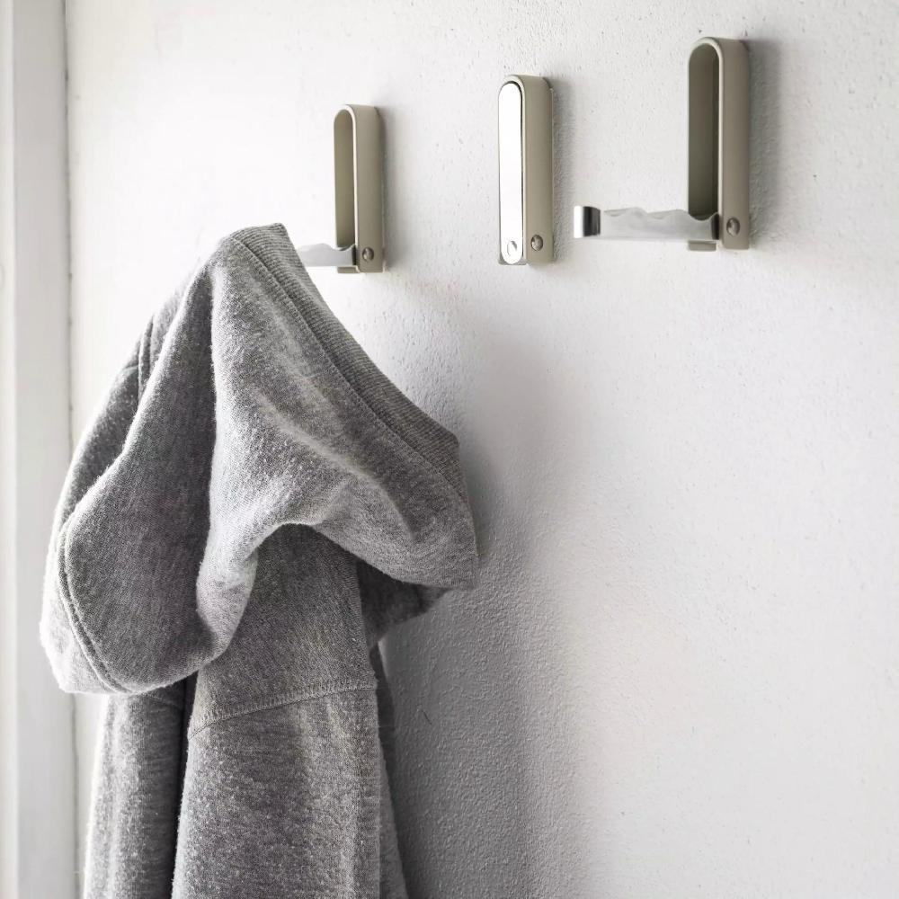 IKEA KLYKET Gancio Pieghevole Alluminio/beige