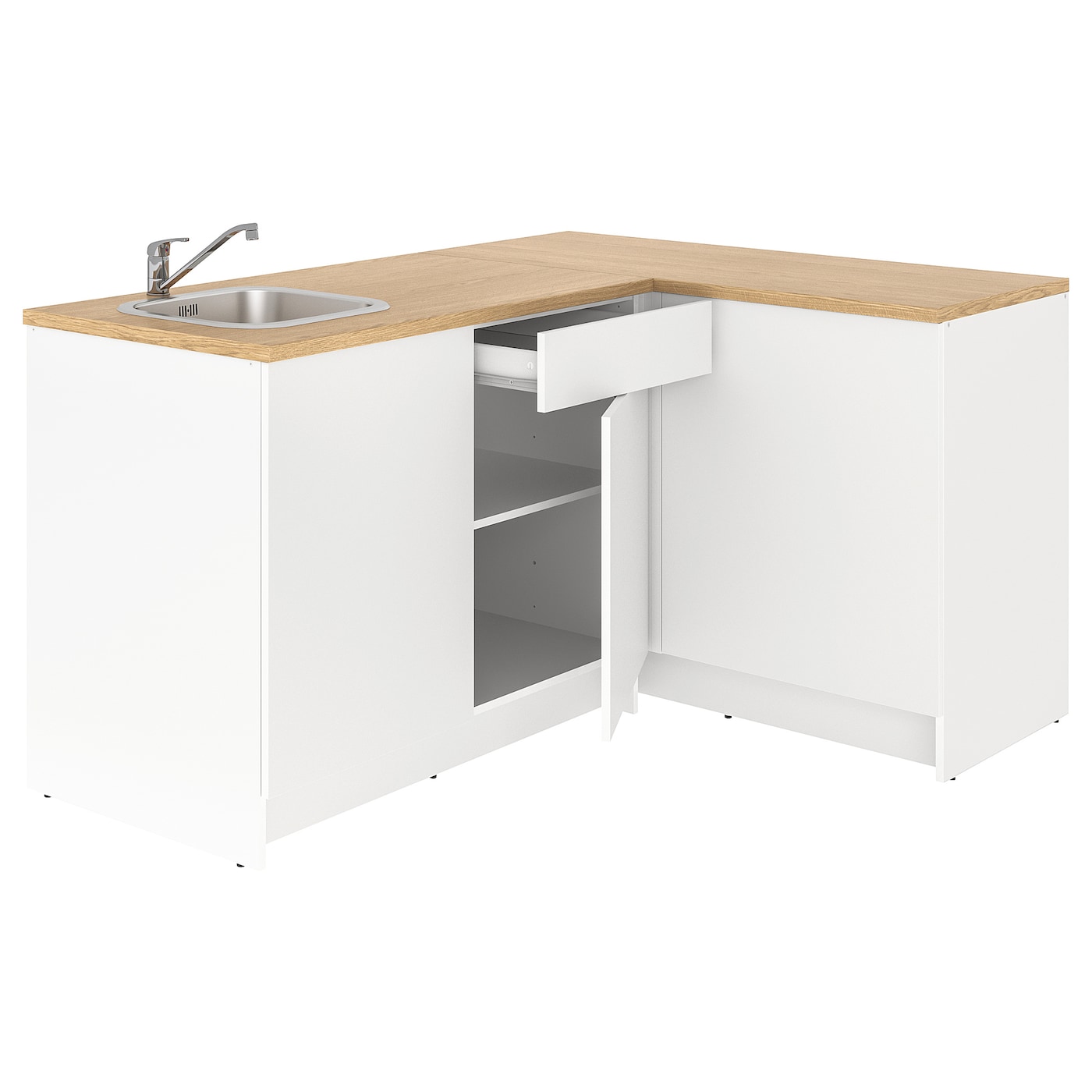 IKEA KNOXHULT Cucina angolare bianco 183x122x91 cm