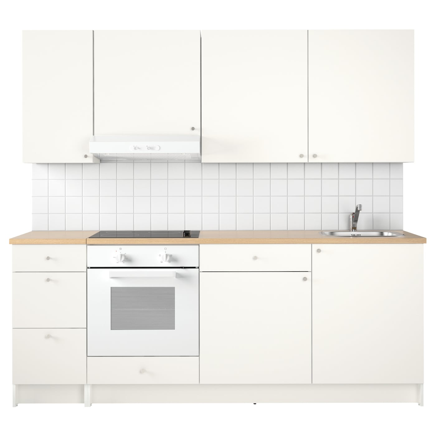 IKEA KNOXHULT Cucina Bianco 220x61x220 Cm