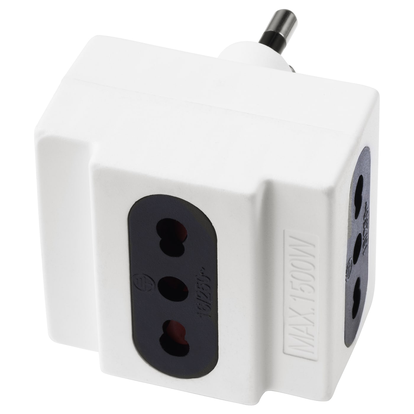 IKEA KOPPLA Adattatore Con 3 Prese Bianco