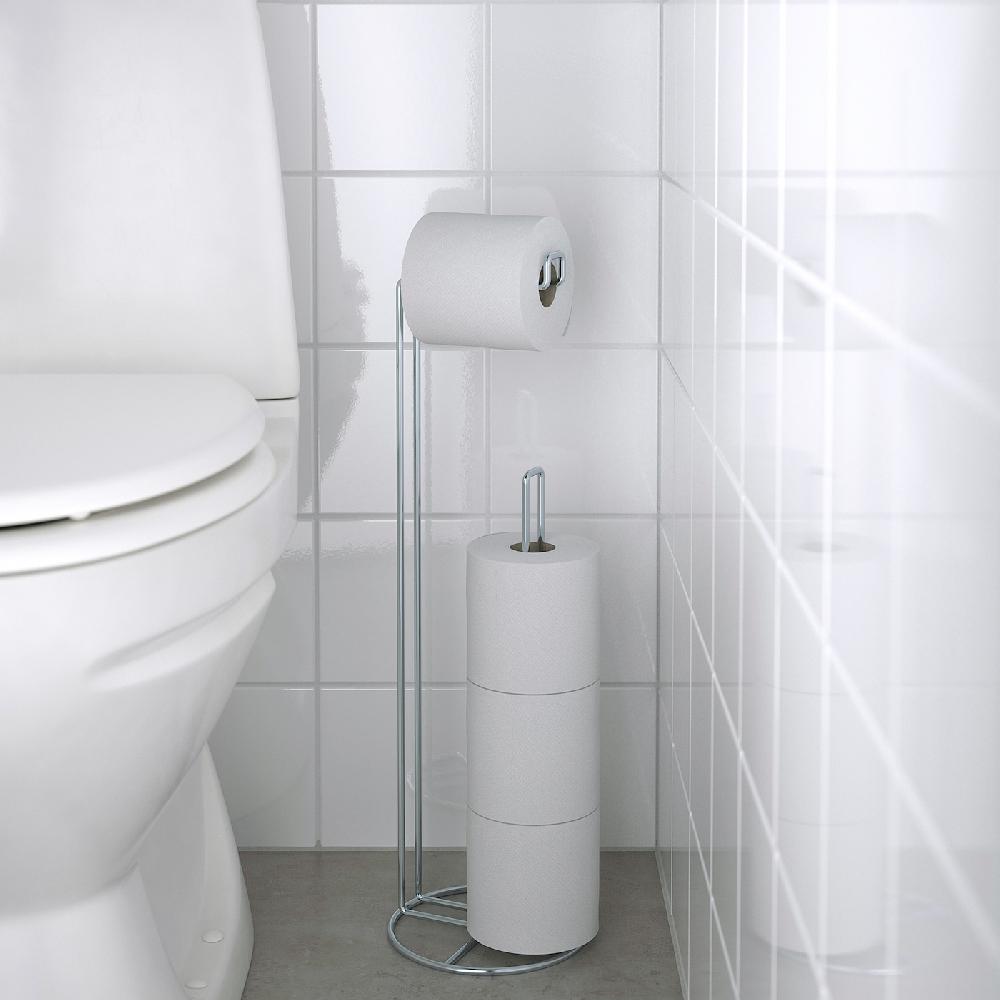 IKEA KROKFJORDEN Porta Carta Igienica Zincato