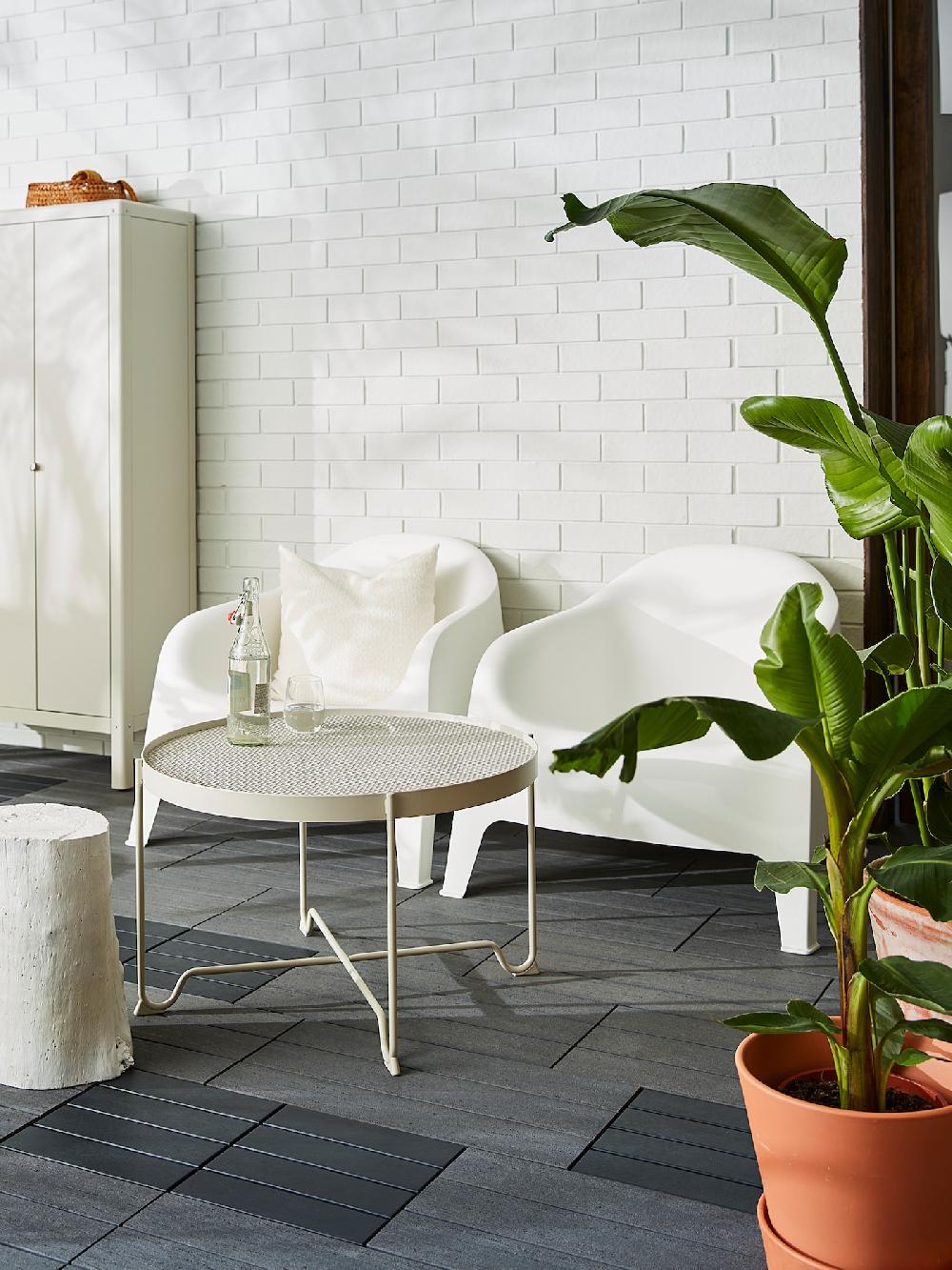 IKEA KROKHOLMEN Tavolino Da Giardino Beige 73 Cm