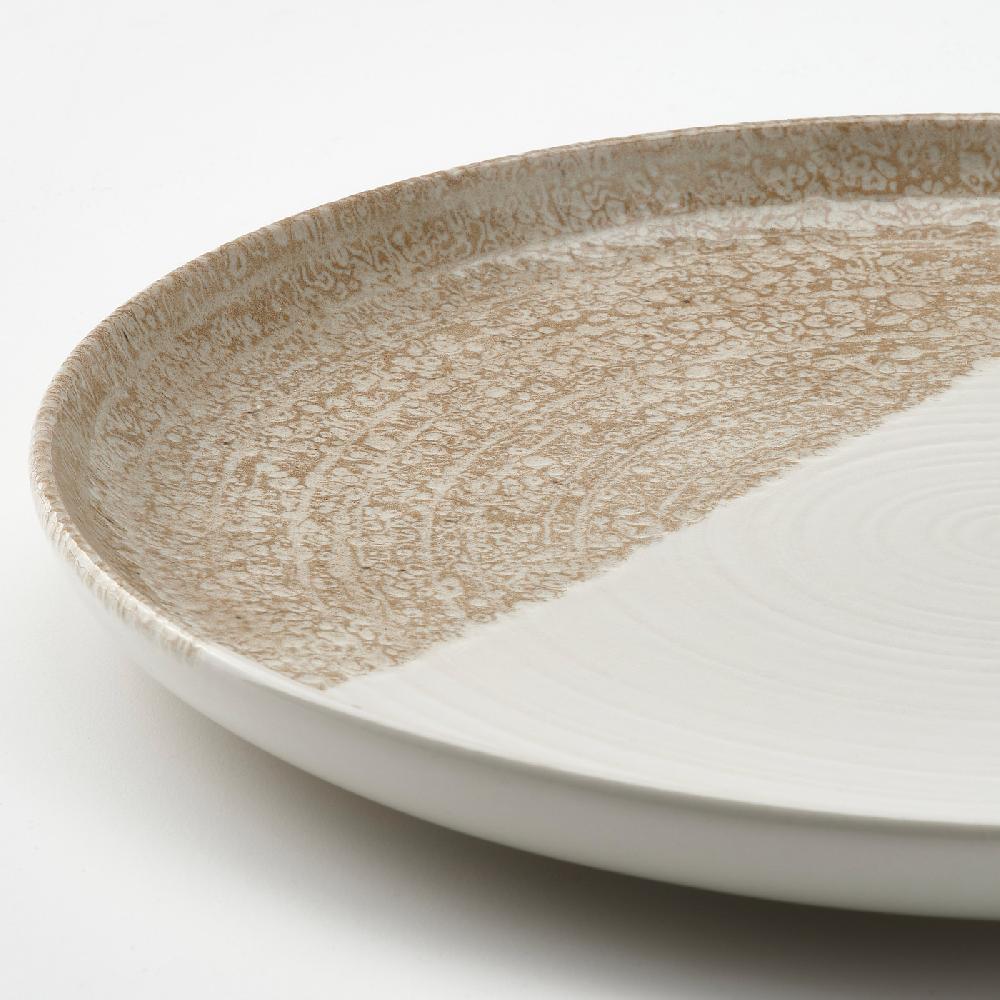IKEA KRUSTISTEL Piatto Fantasia/beige Chiaro 25 Cm