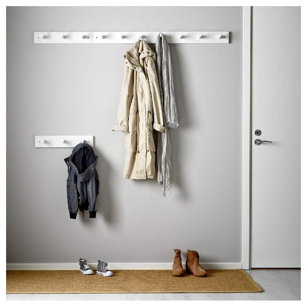 IKEA KUBBIS Attaccapanni A 3 Ganci Bianco