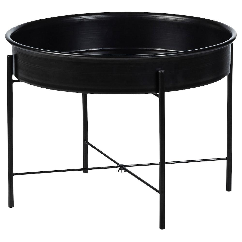 IKEA KULTURSKOG Piedistallo per piante nero 58 cm