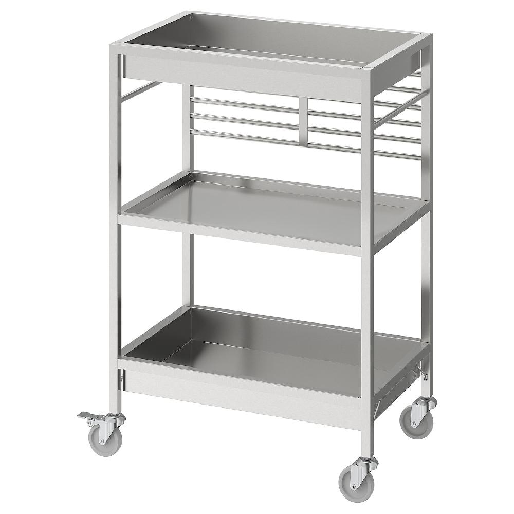 IKEA KUNGSFORS Carrello inox 60x40 cm