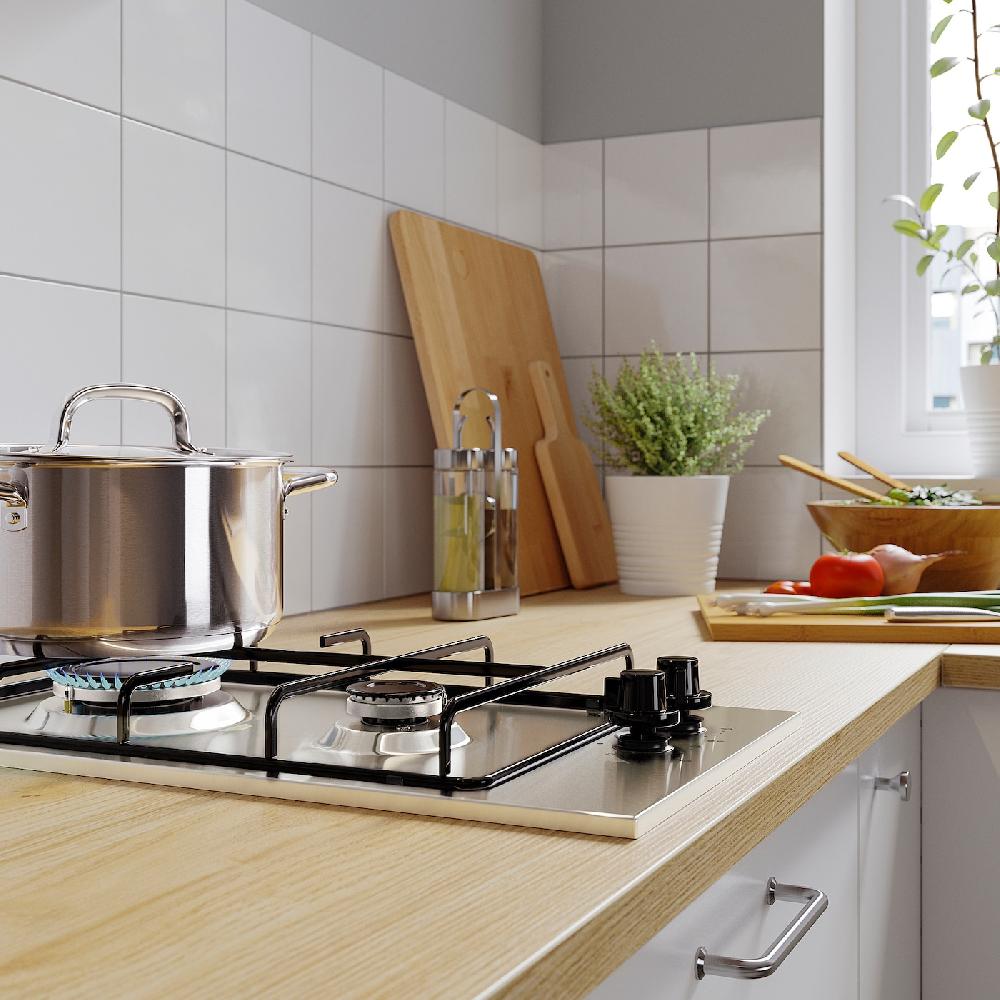 IKEA LAGAN Piano Cottura A Gas Inox 29 Cm