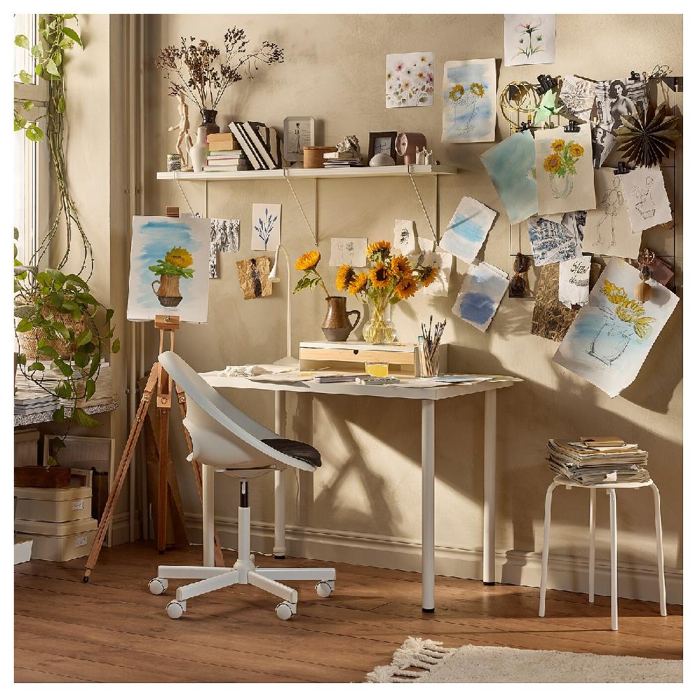 IKEA LAGKAPTEN / ADILS Scrivania Bianco 120x60 Cm