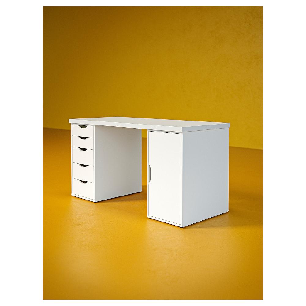 IKEA LAGKAPTEN / ALEX Scrivania Bianco 140x60 Cm