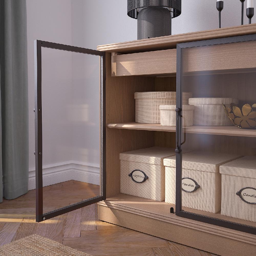 IKEA LANESUND Buffet Grigio-marrone 161x47x81 Cm