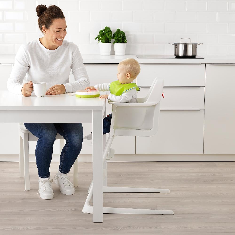 IKEA LANGUR Sedia Junior/seggiolone Bianco