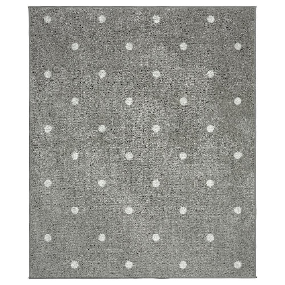 IKEA LEN Tappeto a pois/grigio 133x160 cm