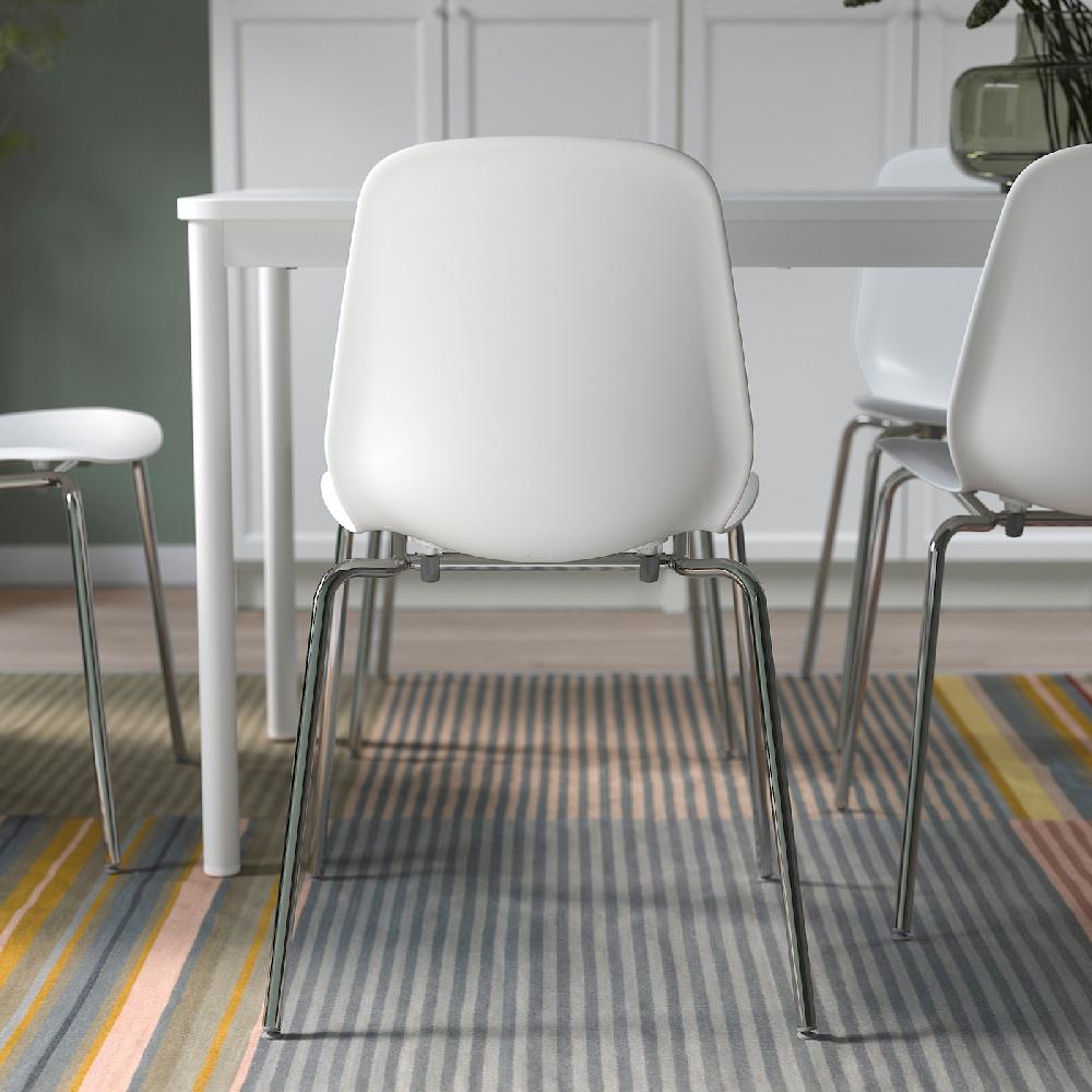 IKEA LIDÅS Sedia Bianco/Sefast Cromato