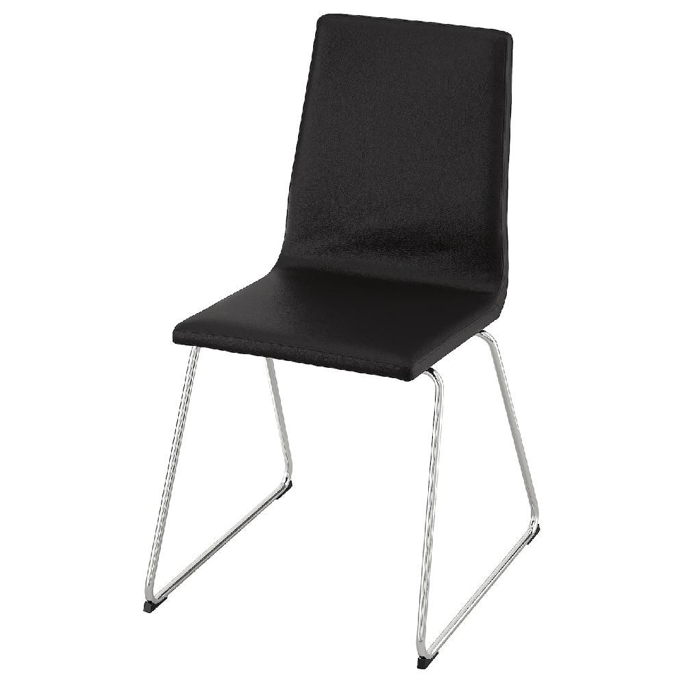 IKEA LILLÅNÄS Sedia cromato/Bomstad nero
