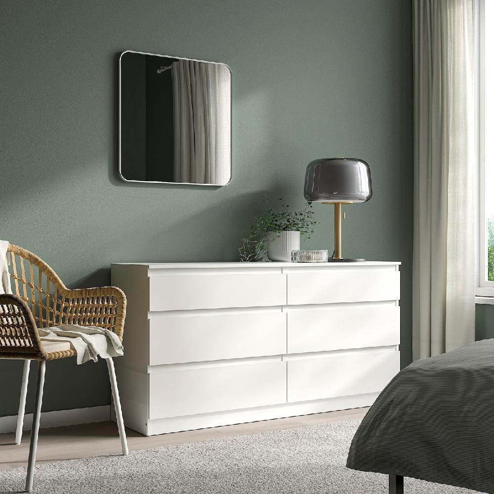 IKEA LINDBYN Specchio Bianco 60x60 Cm