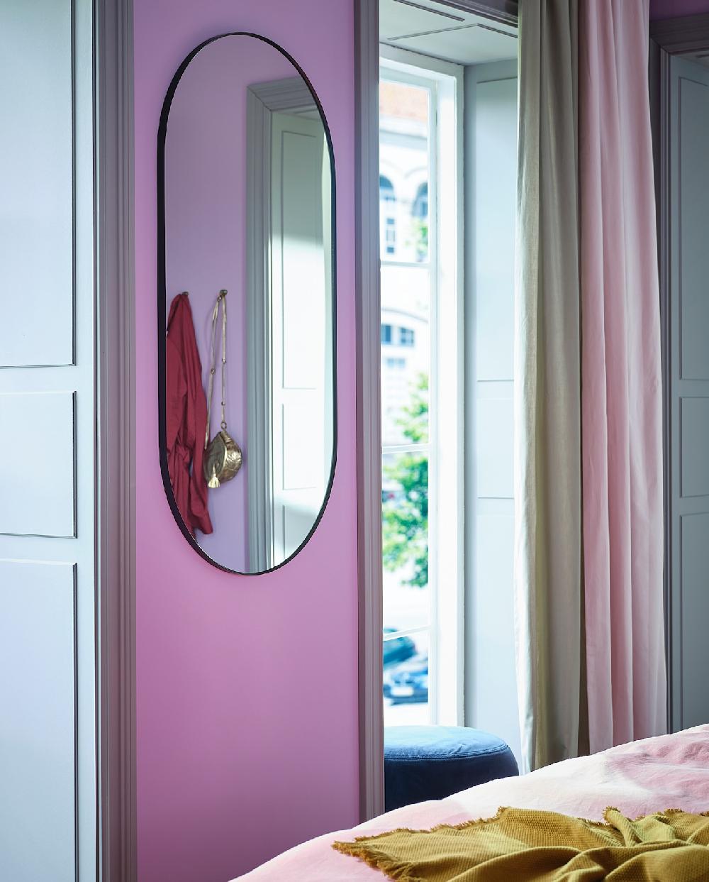 IKEA LINDBYN Specchio Nero 60x120 Cm