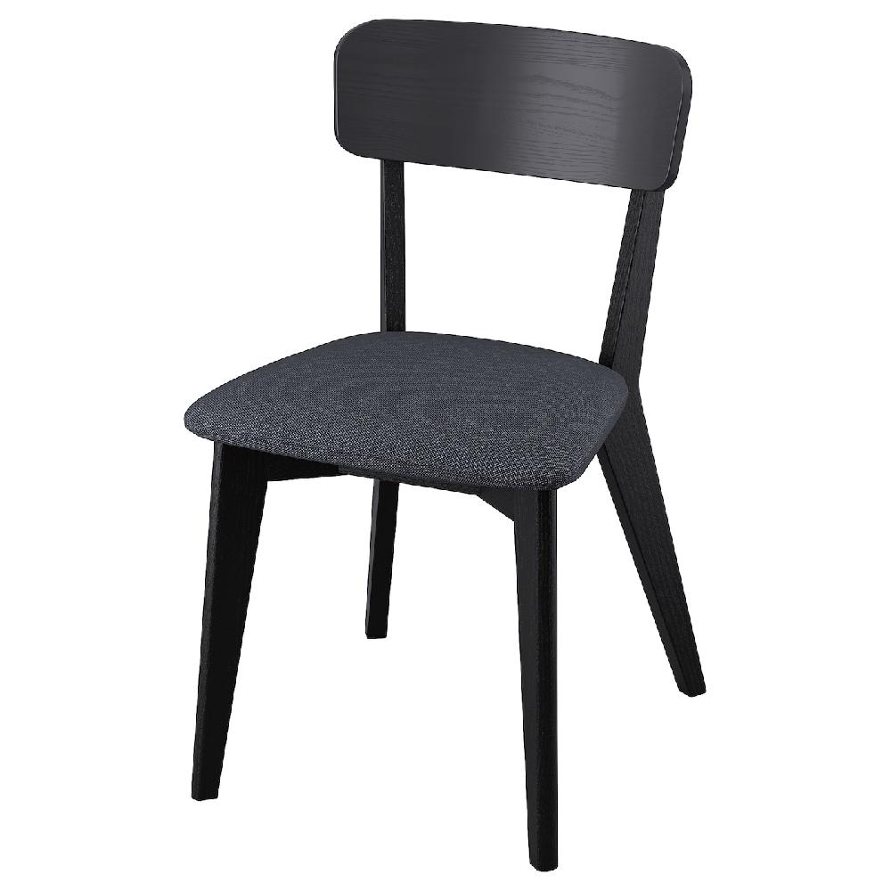 IKEA LISABO Sedia nero/Tallmyra nero/grigio