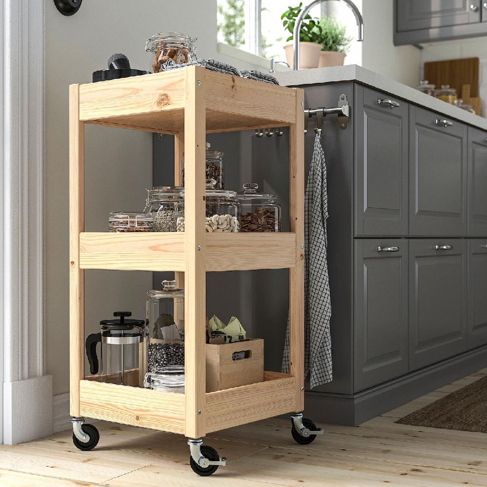 IKEA LOSHULT Carrello Pino 38x38x82 Cm