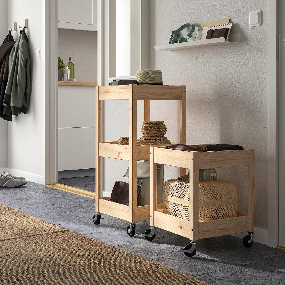 IKEA LOSHULT Carrello Pino 38x38x82 Cm