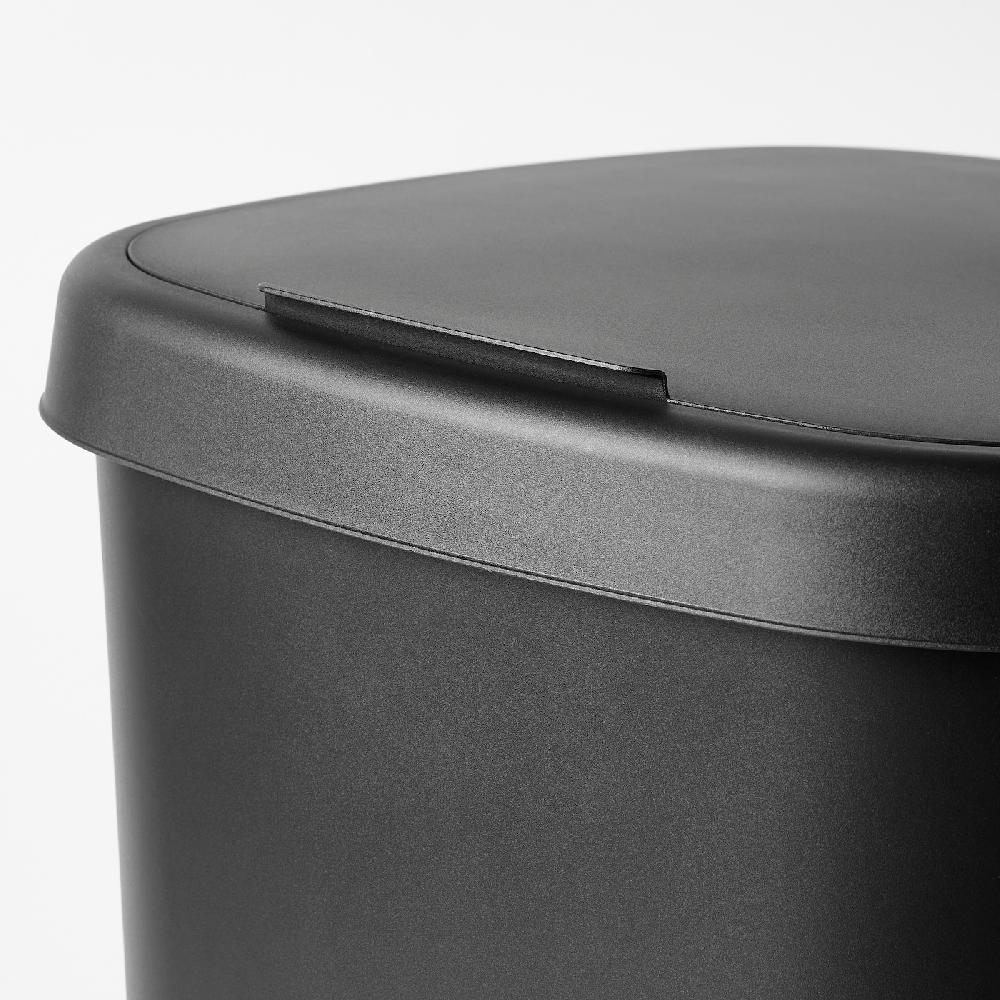 IKEA LÖVKVAST Secchio Con Coperchio Nero 50 L