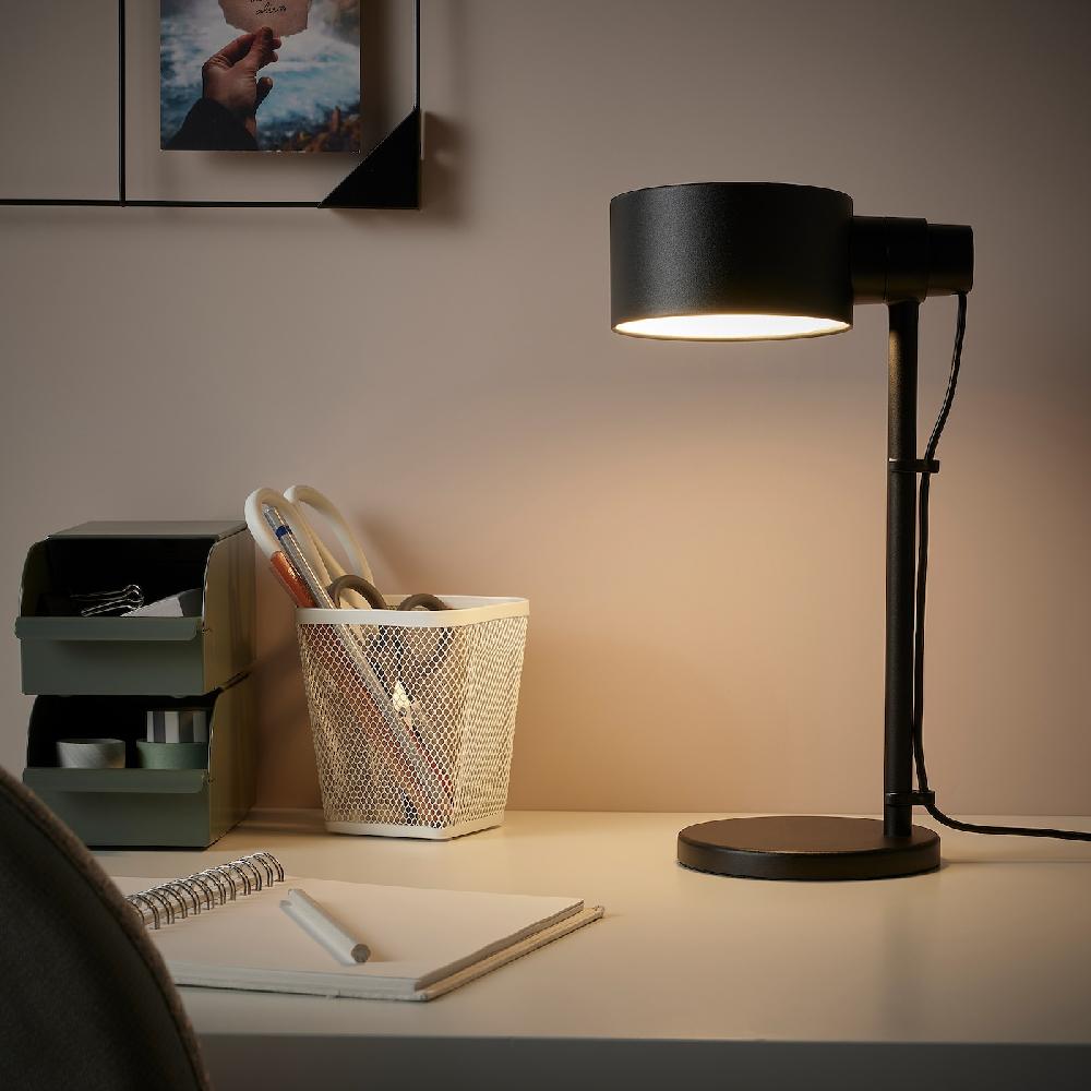IKEA LÖVMÅNAD Lampada Da Lavoro Nero