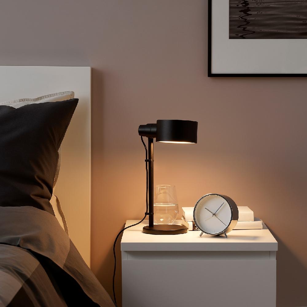 IKEA LÖVMÅNAD Lampada Da Lavoro Nero