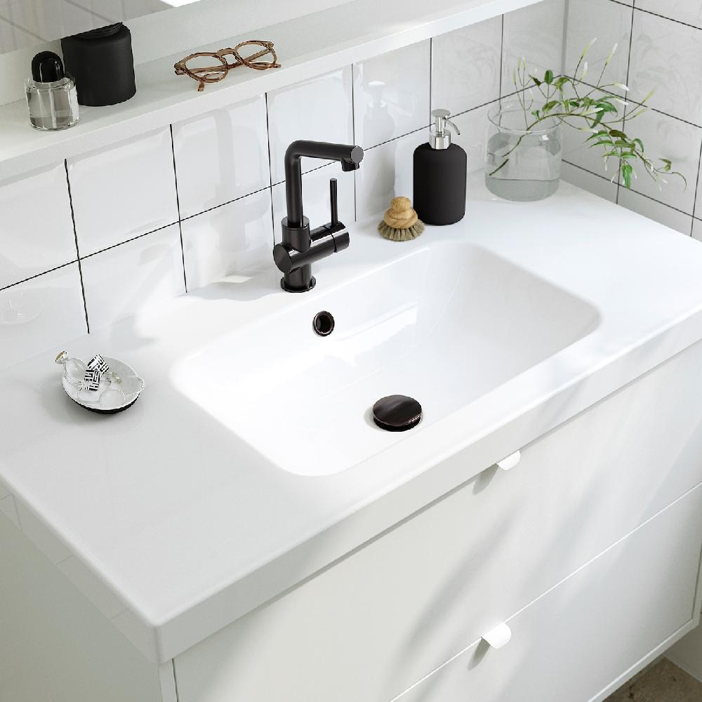 IKEA LUNDSKÄR Miscelatore Per Lavabo Nero