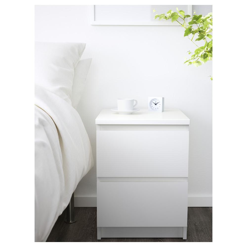 IKEA MALM Set Camera Da Letto 3 Pezzi Bianco