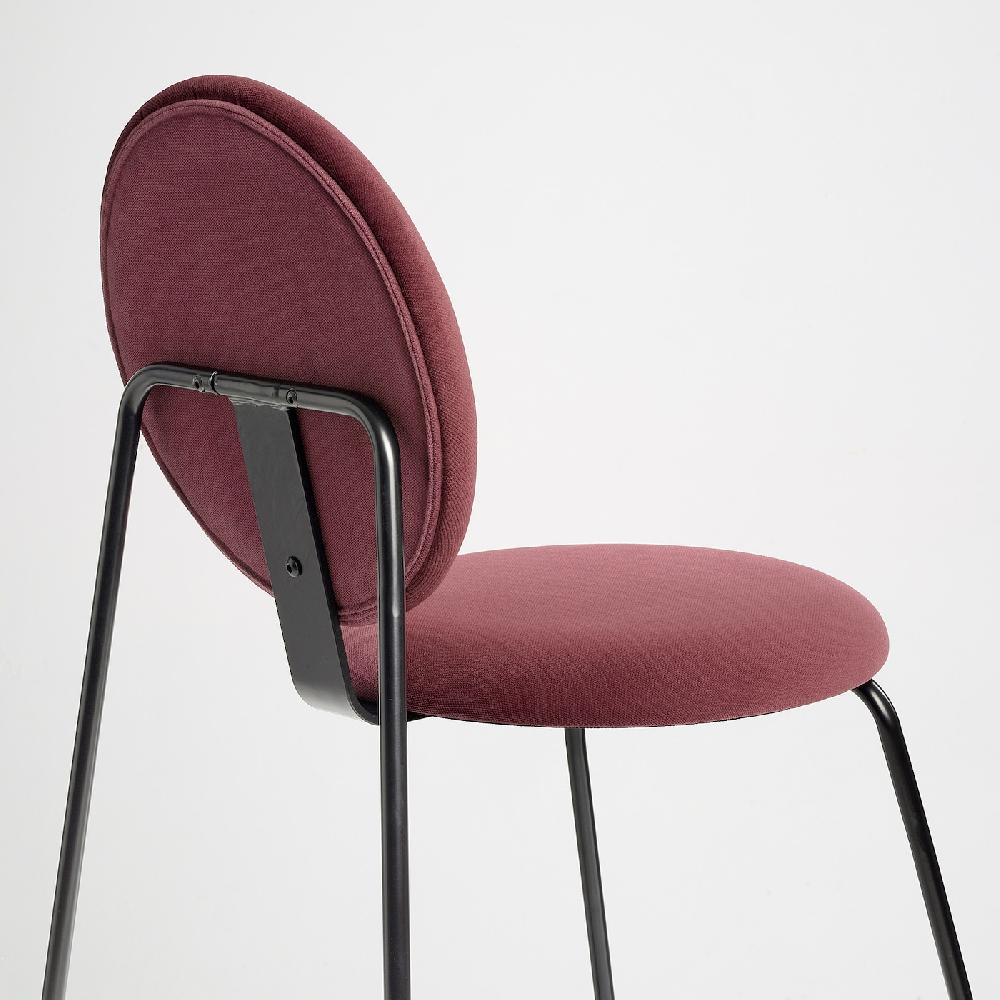 IKEA MÅNHULT Sedia Nero/Hakebo Rosso Intenso