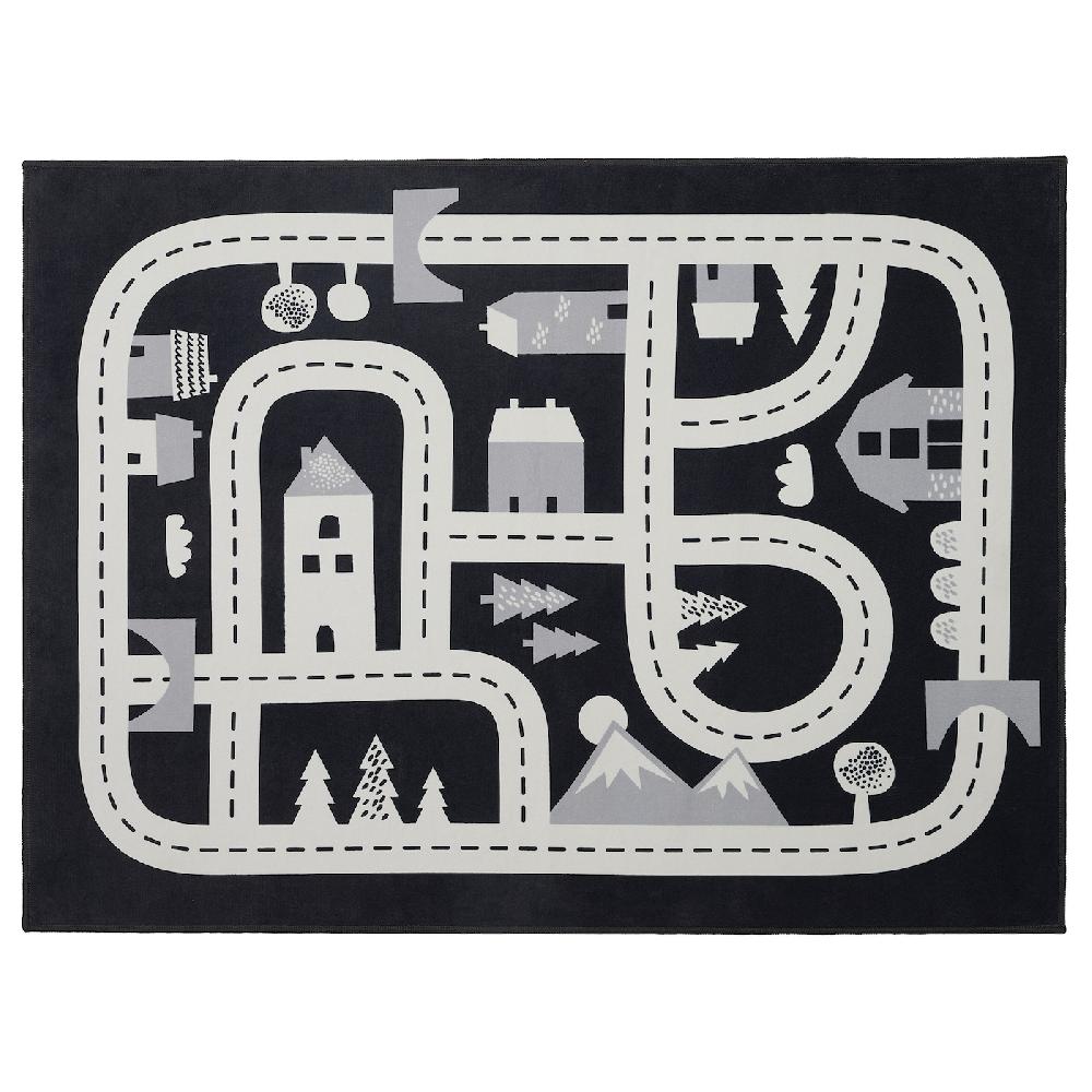 IKEA MARKKRYPARE Tappeto grigio scuro 74x100 cm