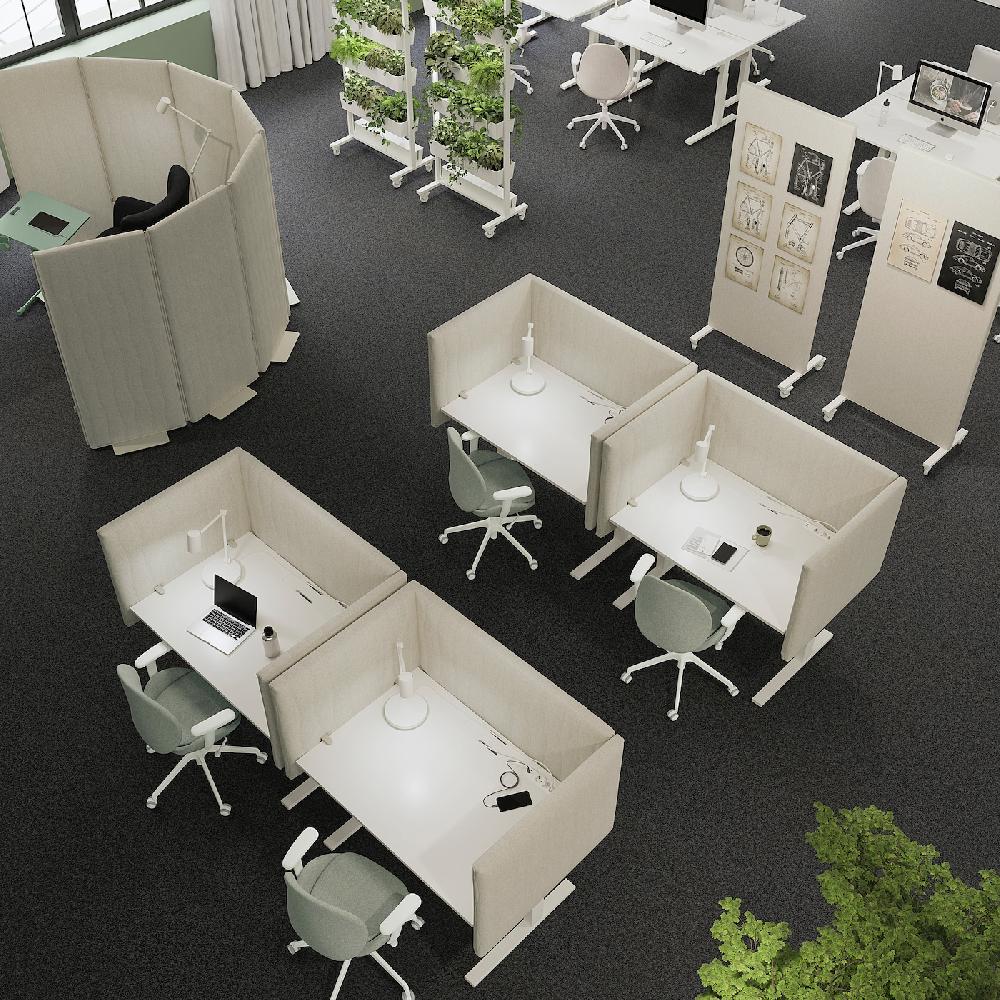 IKEA MITTZON Scrivania Bianco 120x80 Cm