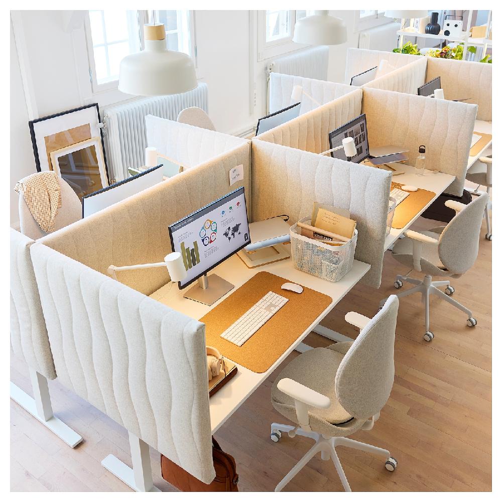 IKEA MITTZON Scrivania Bianco 140x80 Cm