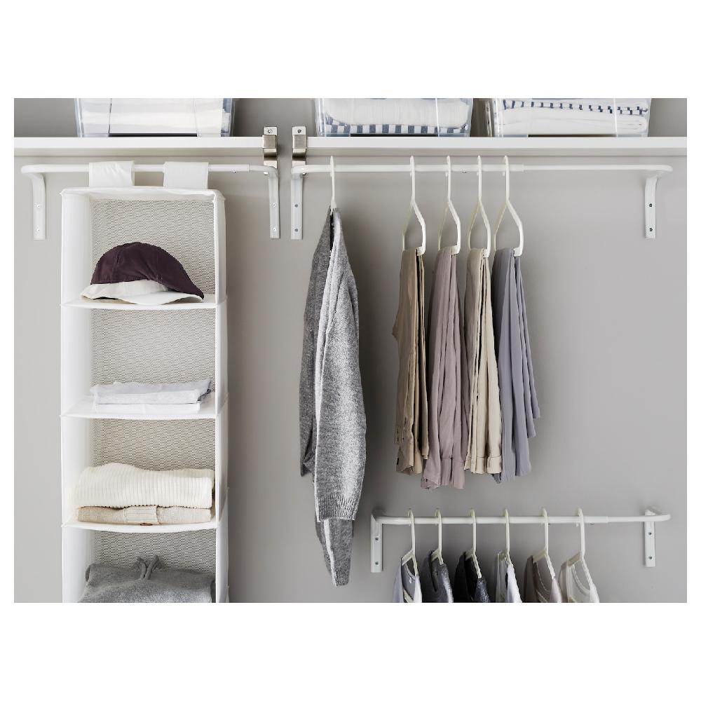 IKEA MULIG Bastone Appendiabiti Bianco 60-90 Cm
