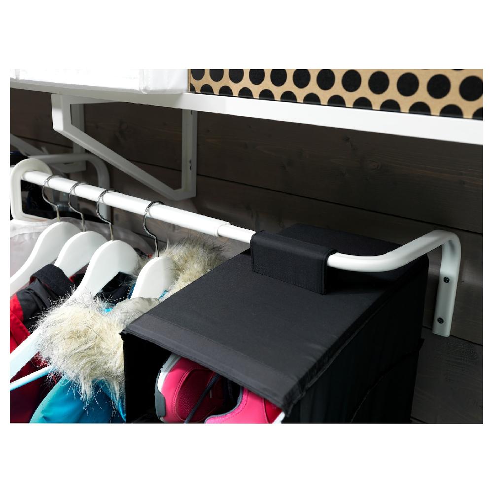 IKEA MULIG Bastone Appendiabiti Bianco 60-90 Cm
