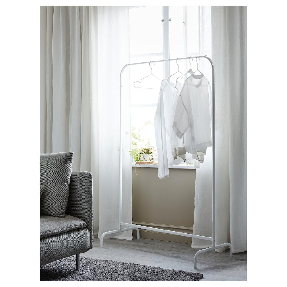 IKEA MULIG Stand Appendiabiti Bianco 99x152 Cm