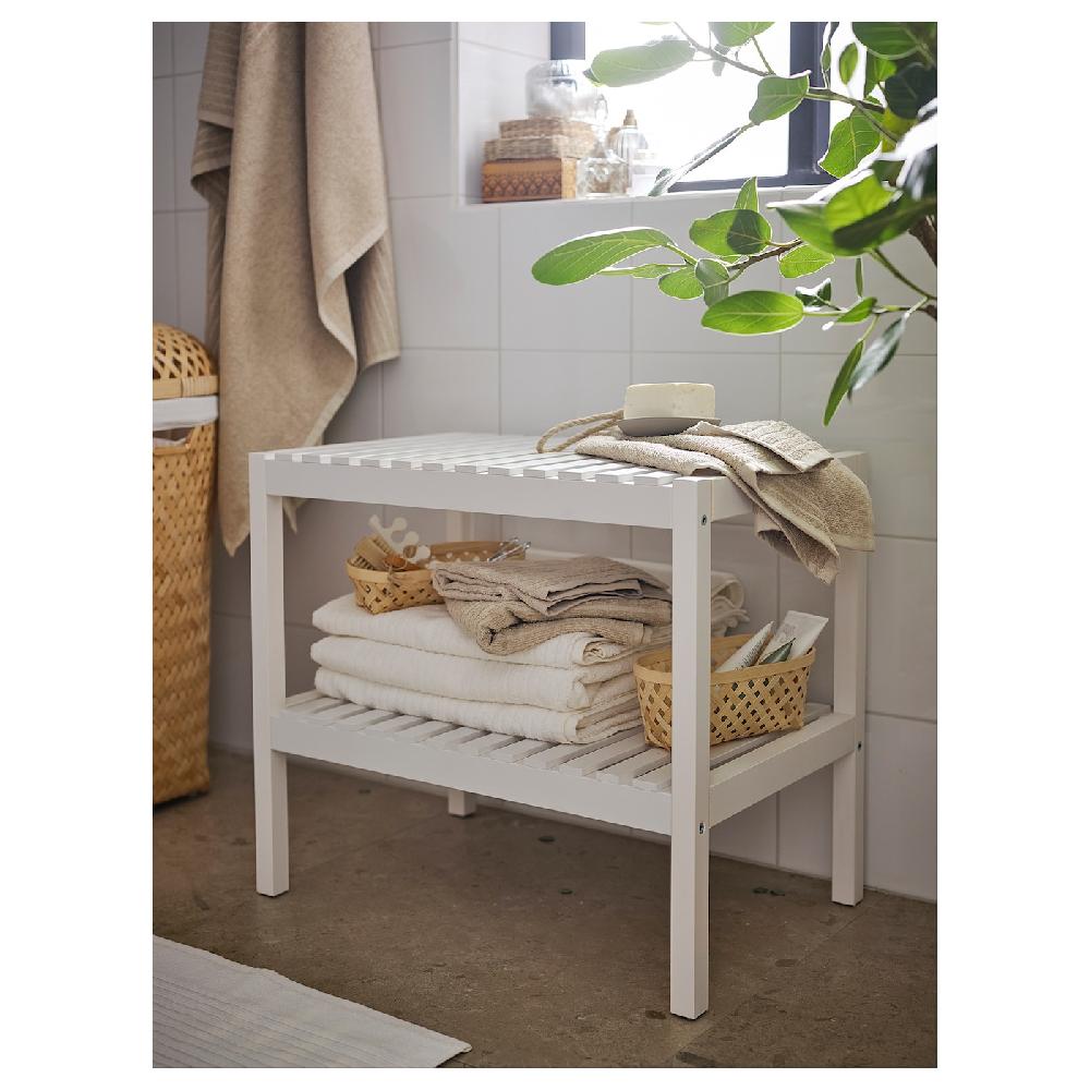IKEA MUSKAN Panca Bianco 58x38 Cm