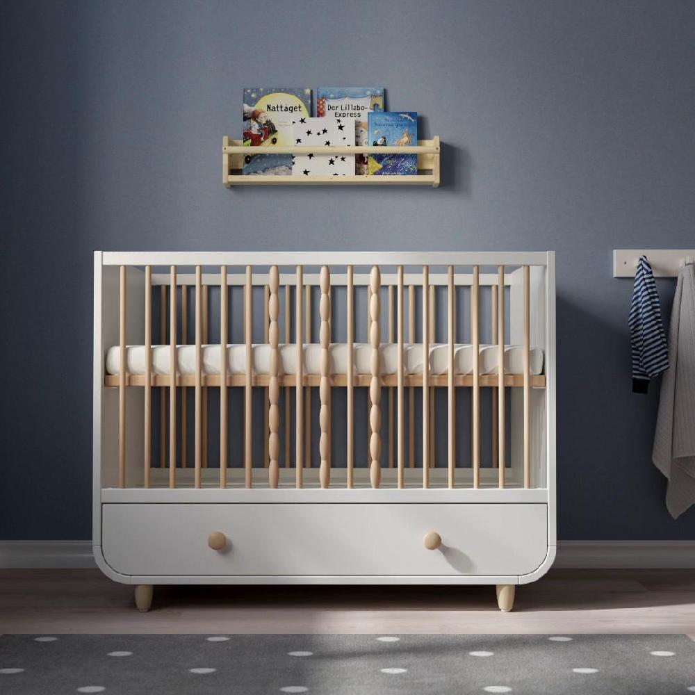 IKEA MYLLRA Lettino Con Cassetto Bianco 60x120 Cm