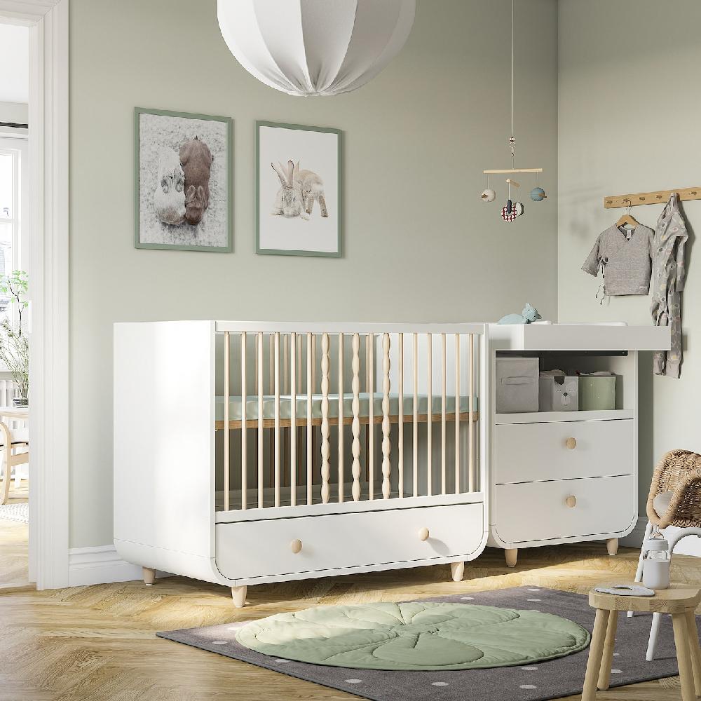 IKEA MYLLRA Lettino Con Cassetto Bianco 60x120 Cm