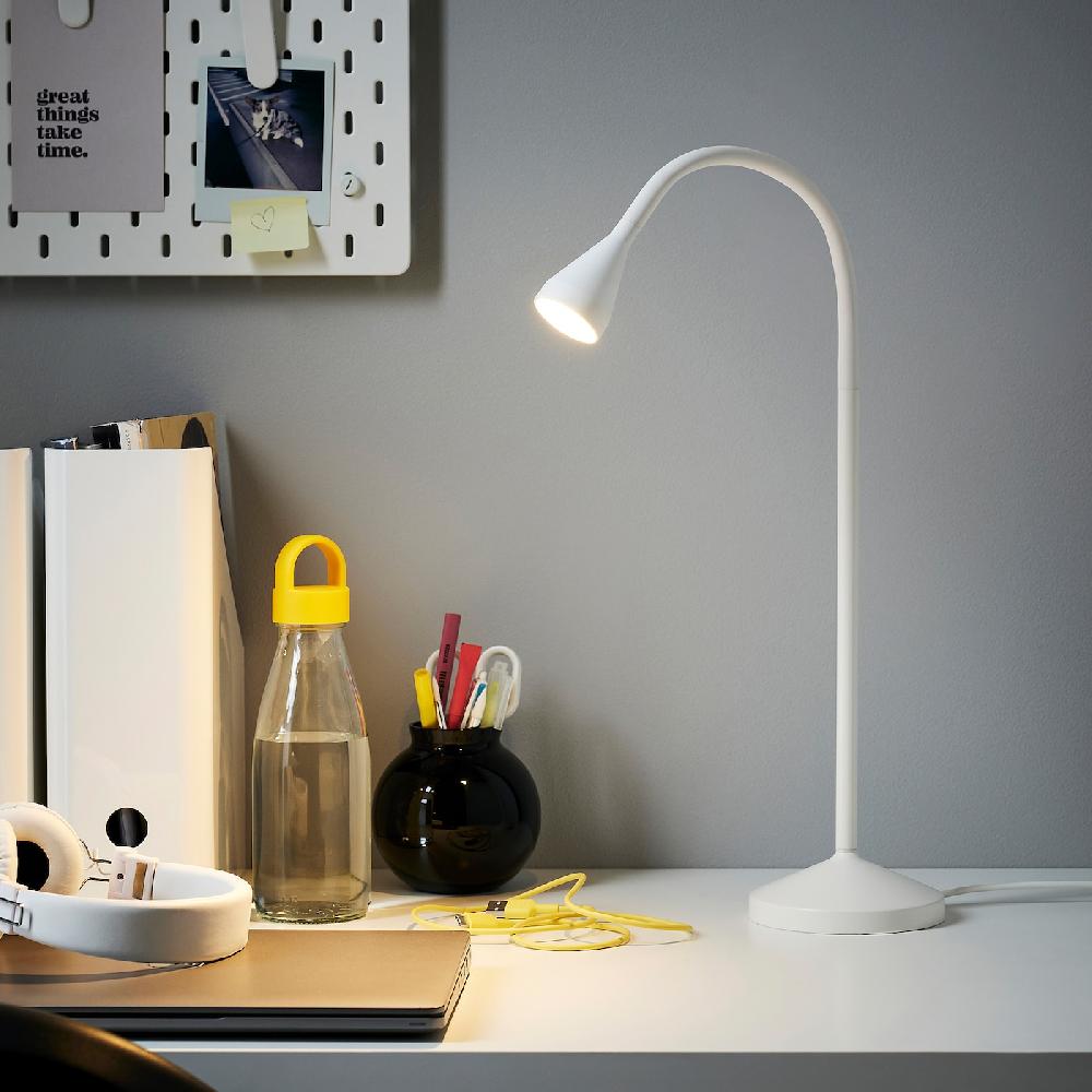 IKEA NÄVLINGE Lampada Da Lavoro A LED Bianco