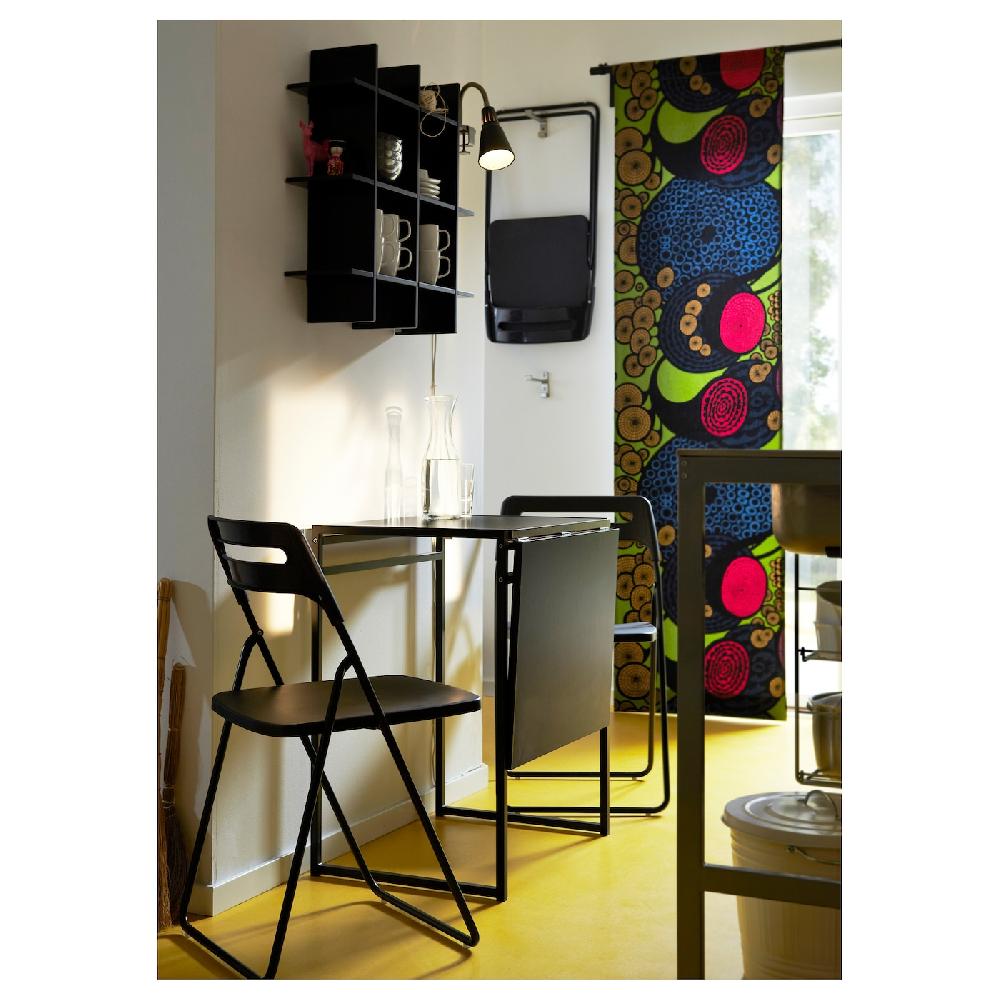 IKEA NISSE Sedia Pieghevole Nero