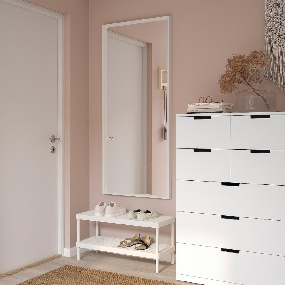 IKEA NISSEDAL Specchio Bianco 65x150 Cm