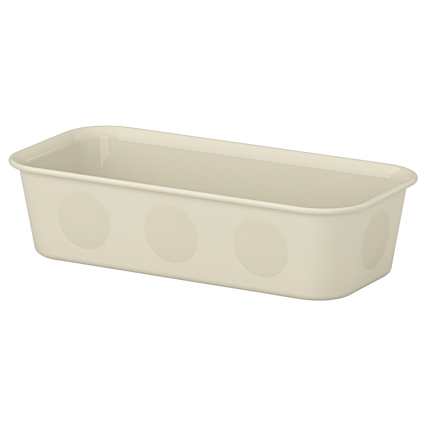 IKEA NOJIG Portaoggetti plastica/beige 10x20x5 cm
