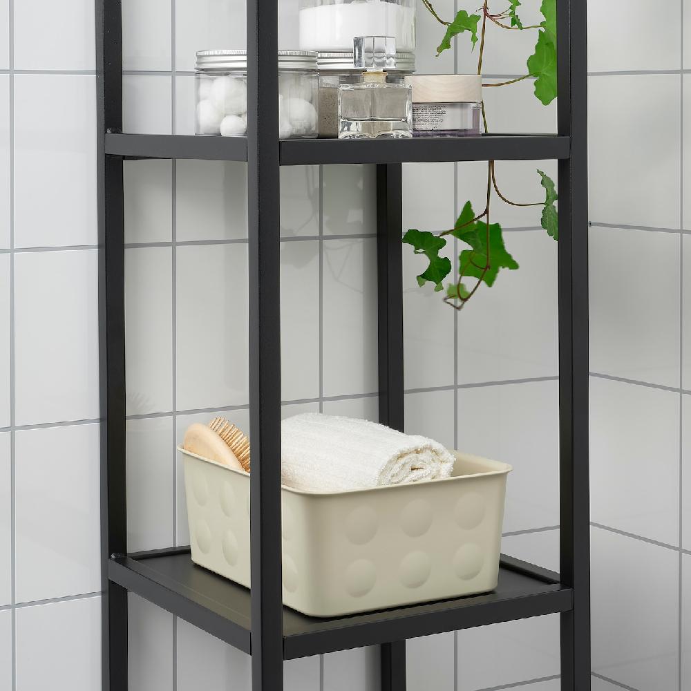 IKEA NOJIG Portaoggetti Plastica/beige 20x25x10 Cm